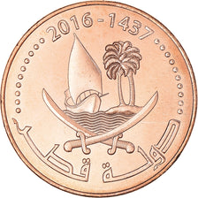 Moeda, Catar, 10 Dirhams, 1437 (2016), MS(65-70), Aço Revestido a Cobre, KM:82