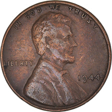 Moneta, Stati Uniti, Lincoln Cent, Cent, 1944, U.S. Mint, Philadelphia, MB+