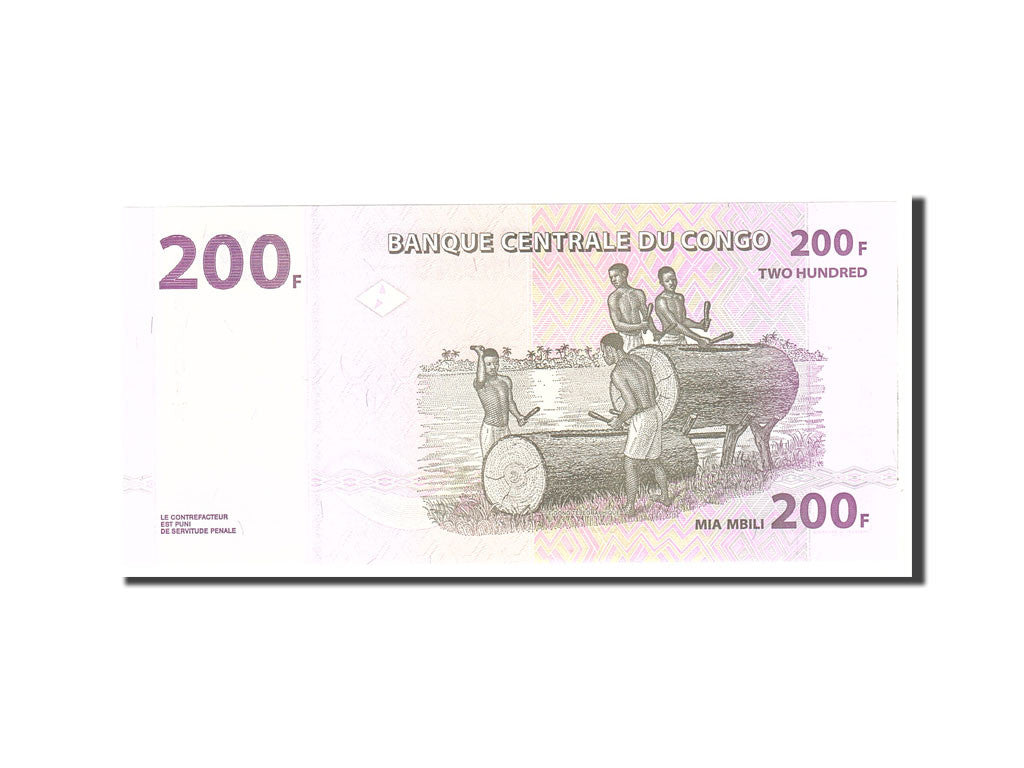 Banknote, Congo Democratic Republic, 200 Francs, 2007, 2007-07-31, KM:99a