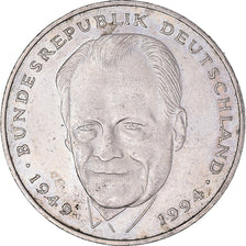 Coin, GERMANY - FEDERAL REPUBLIC, 2 Mark, 1995, Karlsruhe, Willy Brandt.
