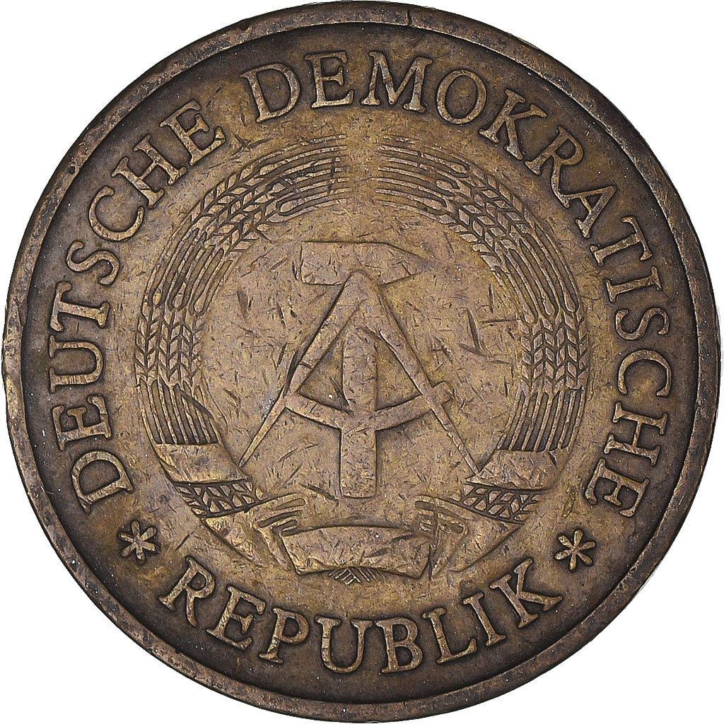 Coin, GERMAN-DEMOCRATIC REPUBLIC, 20 Pfennig, 1969, Berlin, VF(30-35), Brass