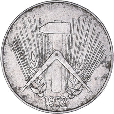 Coin, GERMAN-DEMOCRATIC REPUBLIC, 10 Pfennig, 1952, Berlin, EF(40-45), Aluminum