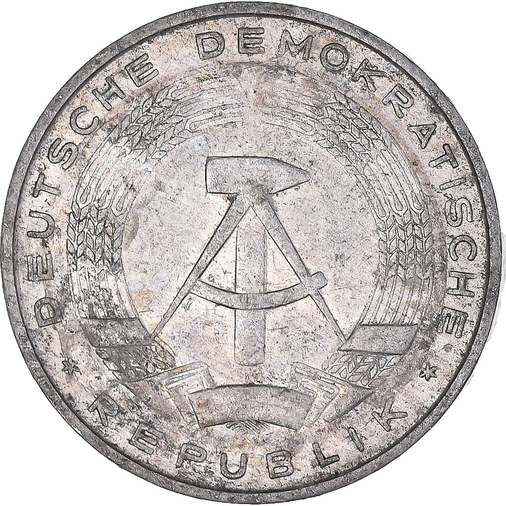 Moeda, ALEMANHA - REPÚBLICA DEMOCRÁTICA, 10 Pfennig, 1973, Berlin, VF(30-35)