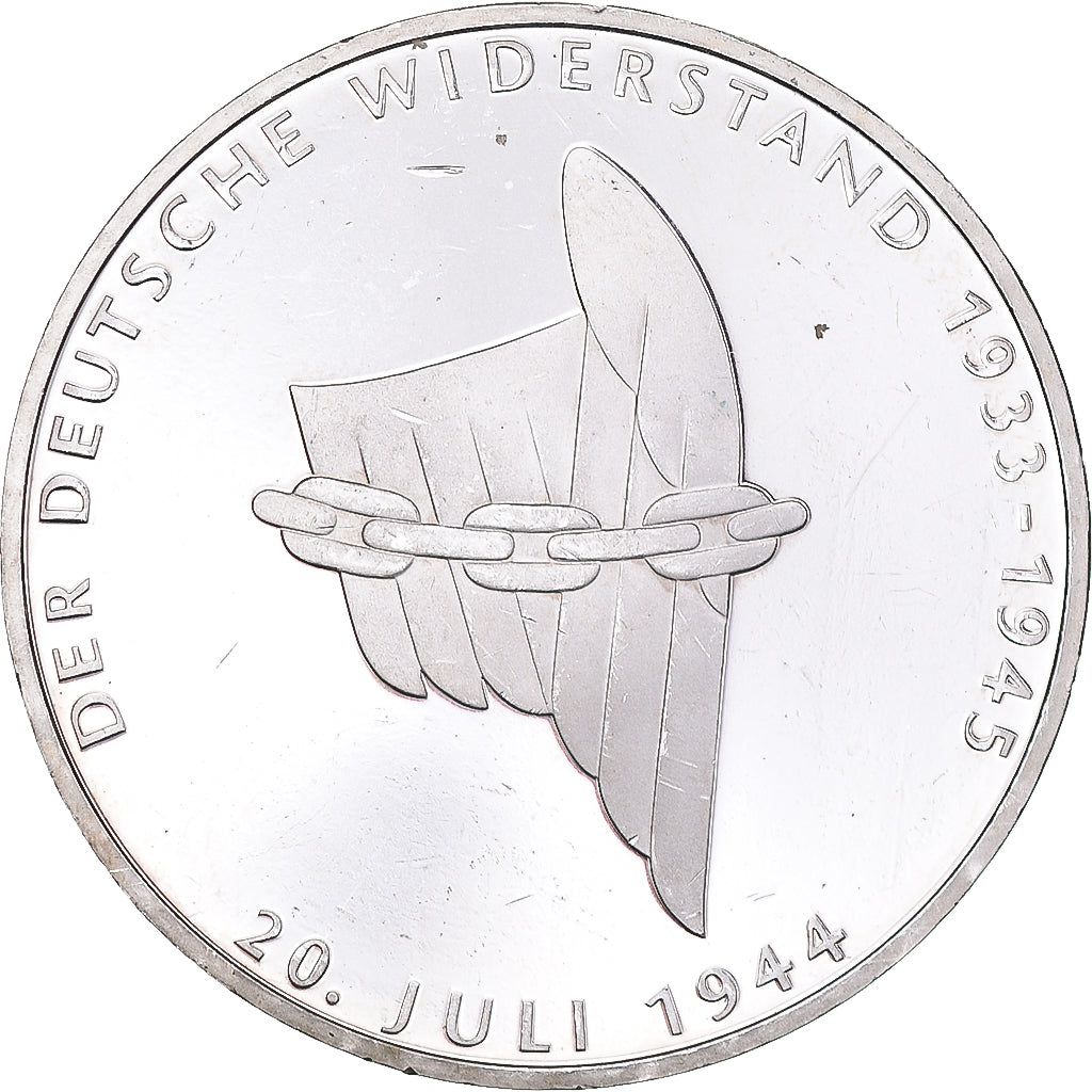 Moneta, GERMANIA - REPUBBLICA FEDERALE, 10 Mark, 1994, Berlin, Germany, BE, BB+