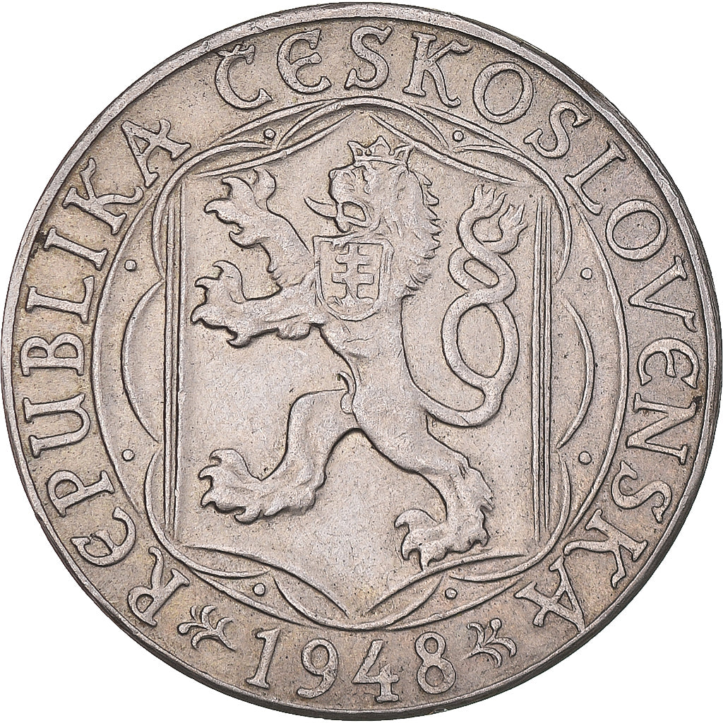Moneta, Cecoslovacchia, 100 Korun, 1948, SPL-, Argento, KM:26