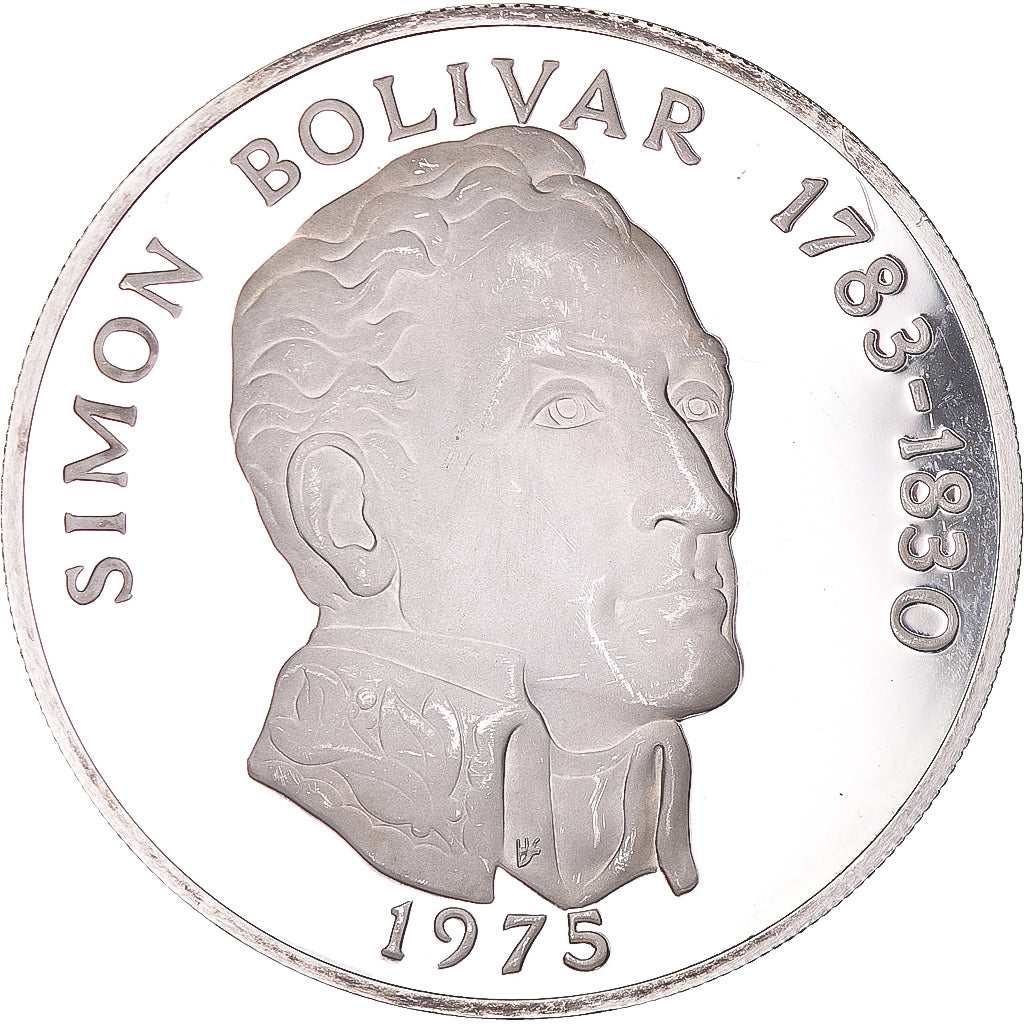 Coin, Panama, 20 Balboas, 1975, U.S. Mint, Simon Bolivar 1783-1830.BE