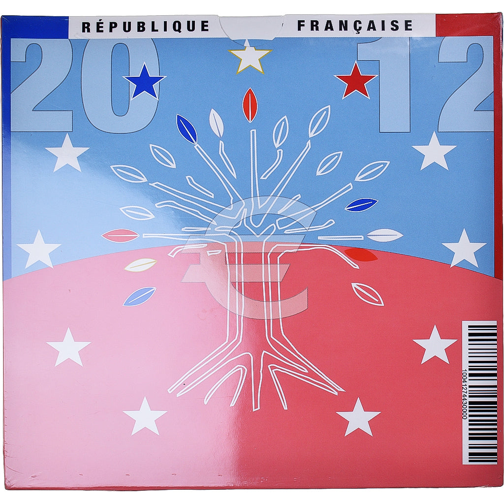 França, Monnaie de Paris, Set Euros, 2012, BU, MS(65-70), N/D