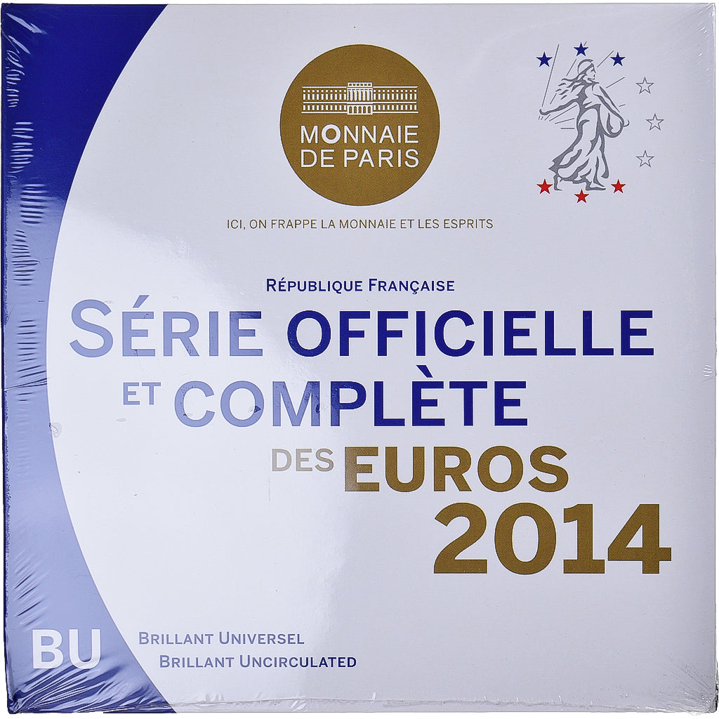 Francia, Euro-Set, 2014, Monnaie de Paris, BU, FDC, Sin información