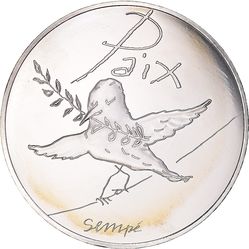 Francia, 50 Euro, Paix, Sempé, 2014, Paris, Printemps / Été .BE, FDC, Argento