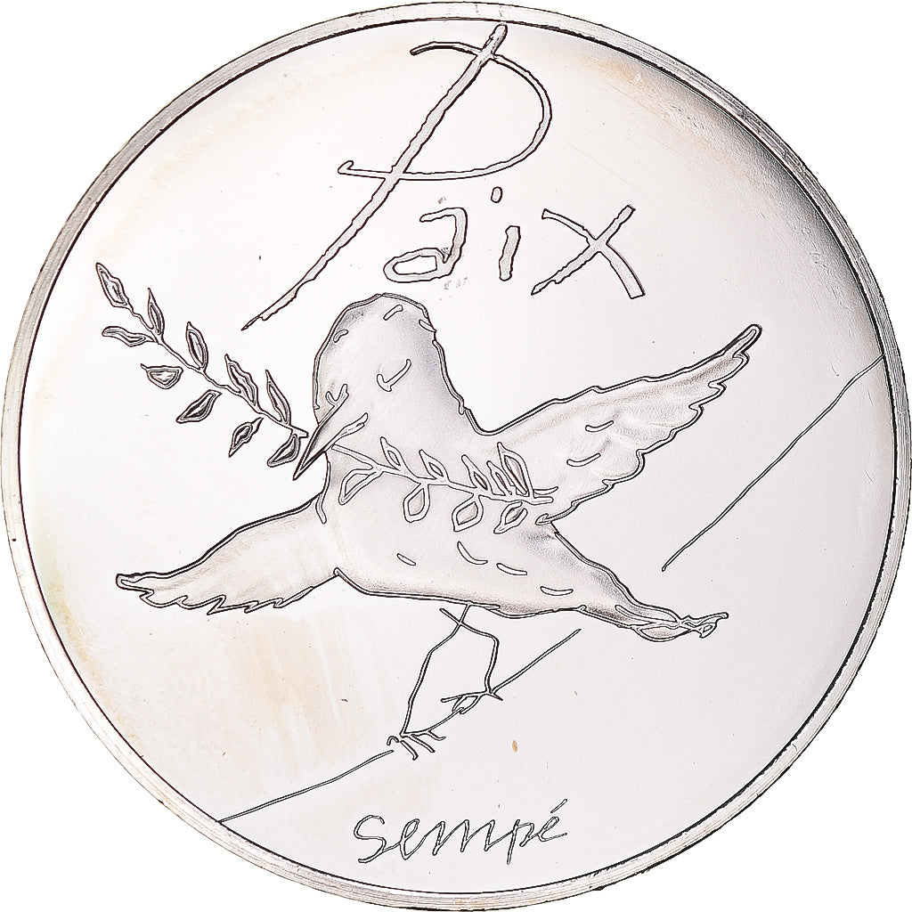 Francia, 50 Euro, Paix, Sempé, 2014, Paris, Printemps / Été .BE, FDC, Argento