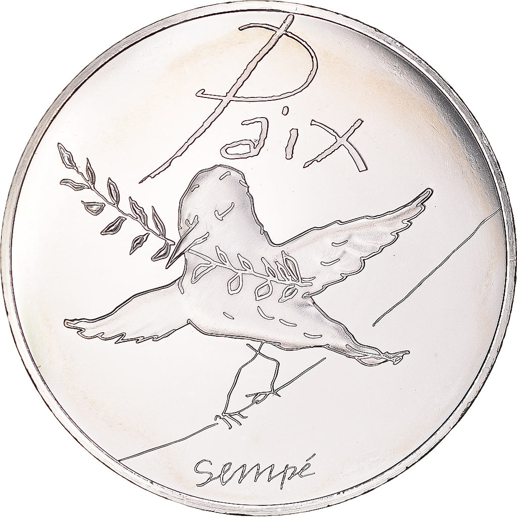 Francia, 50 Euro, Paix, Sempé, 2014, Paris, Printemps / Été .BE, FDC, Argento