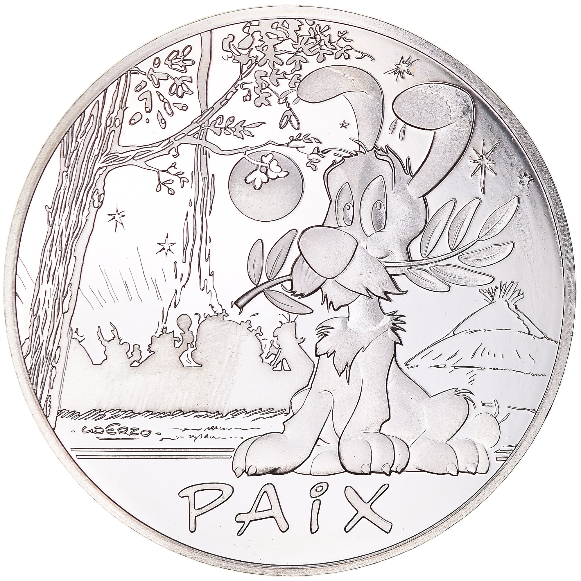 Francia, 50 Euro, Astérix, Paix, 2015, Paris, FDC, FDC, Argento