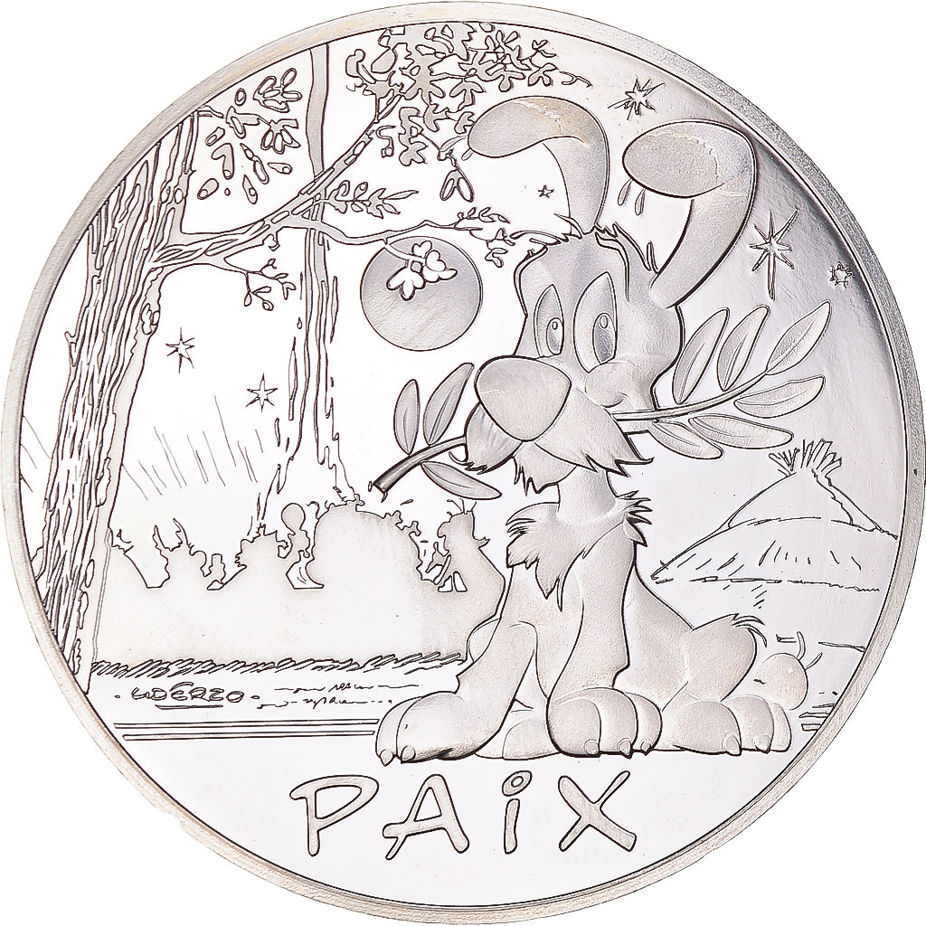 France, 50 Euro, Astérix, Paix, 2015, Paris, FDC, MS(65-70), Silver