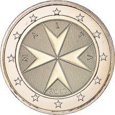 Malta, 2 Euro, 2011, CROIX DE MALTE, MS(65-70), Bimetaliczny