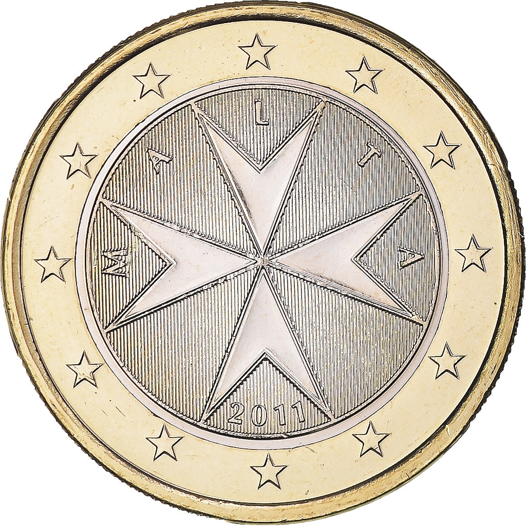 Malta, Euro, 2011, CROIX DE MALTE, MS(65-70), Bimetálico