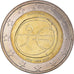 Portugal, 2 Euro, 2009, 10 TH ANNIVERSARY EMU, MS(65-70), Bi-Metallic, KM:785
