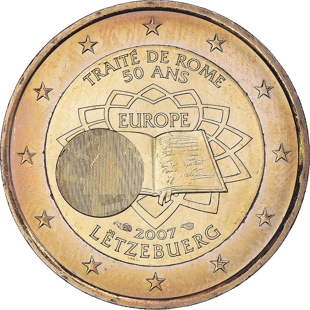 Luxemburg, 2 Euro, Traité de Rome 50 ans, 2007, Paris, Special Unc., STGL