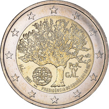 Portugal, 2 Euro, European Union President, 2007, Lisbon, MS(64), Bi-Metallic