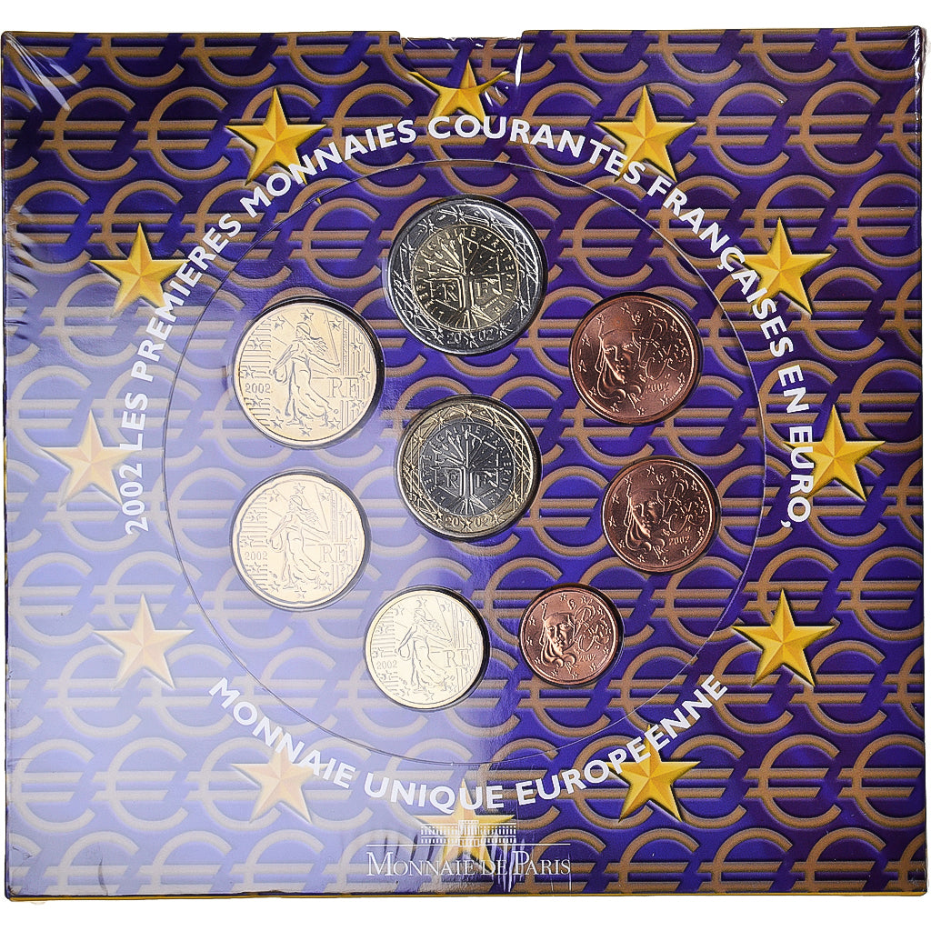 Francia, Euro-Set, 2002, BU, FDC, Sin información
