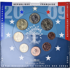 França, Euro-Set, 2009, BU, MS(65-70), (Sem Composição)