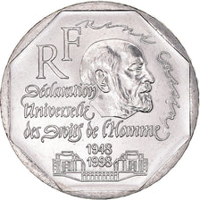 Moneda, Francia, René Cassin, 2 Francs, 1998, SC+, Níquel, KM:1213