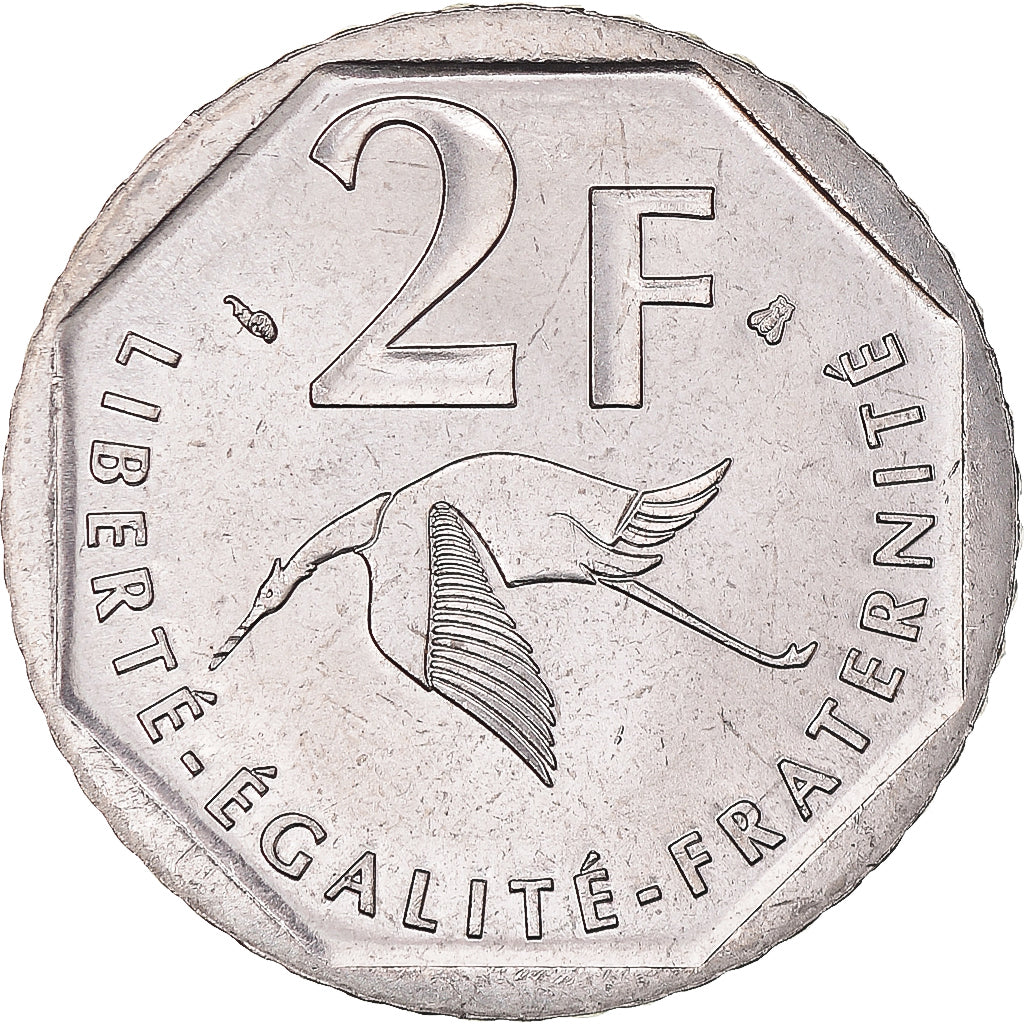 Coin, France, Guynemer, 2 Francs, 1997, Paris, FDC, MS(65-70), Nickel, KM:1187