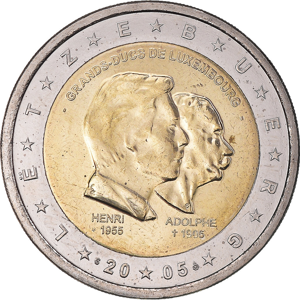Luxembourg, 2 Euro, 2005, Utrecht, MS(65-70), Bi-Metallic, KM:82