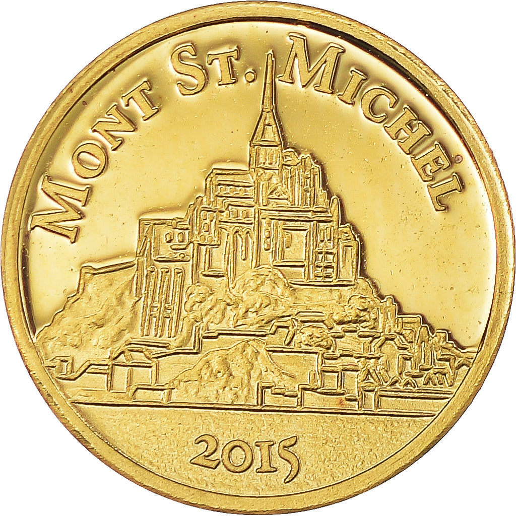 Moeda, CONGO, REPÚBLICA DEMOCRÁTICA, Mont Saint Michel, 100  Francs CFA, 2015