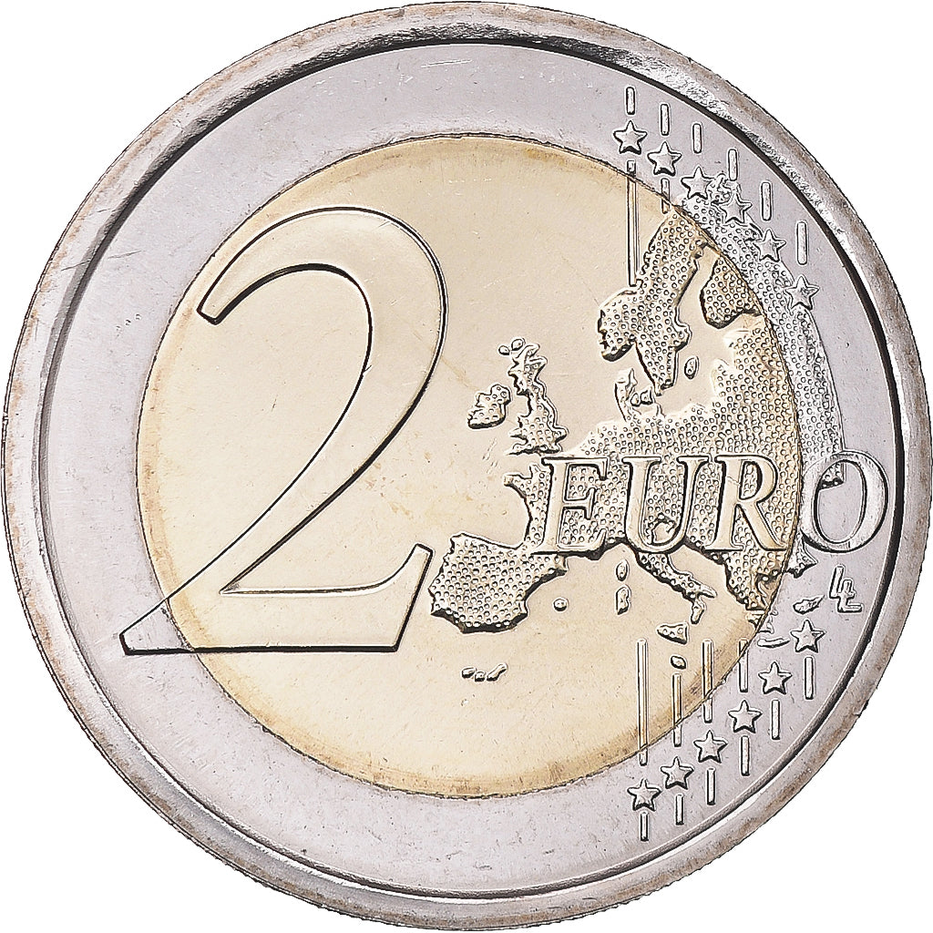 San Marino, 2 Euro, 2017, COLORISEE HOLOGRAMME.FDC, STGL, Bi-Metallic