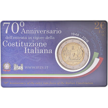 Italie, 2 Euro, 2018, Rome, 70E ANNIVERSAIRE DE LA CONSTITUTION ITALIENNE.BU