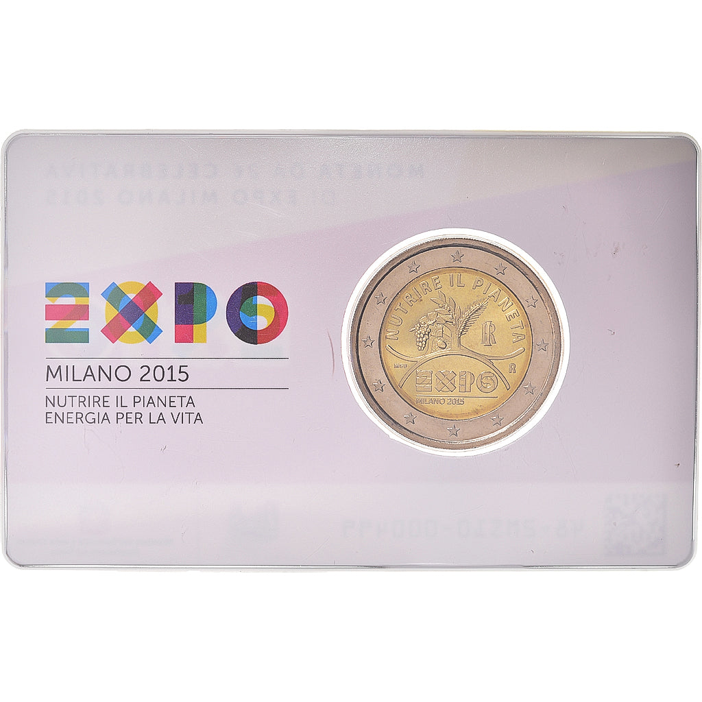 Italia, 2 Euro, Expo Milan, 2015, Rome, BU, FDC, Bimetálico