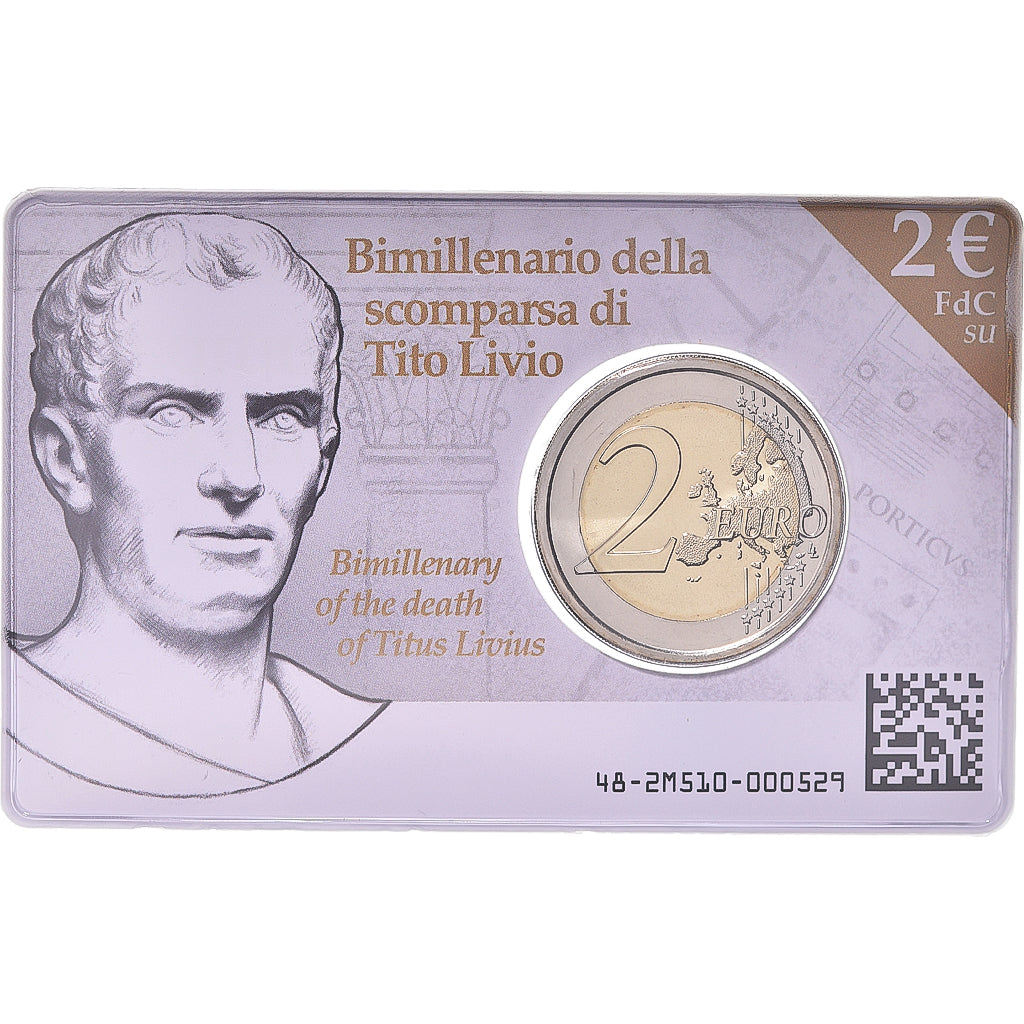Italia, 2 Euro, 2017, Rome, TITO LIVIO.BU, FDC, Bimetálico