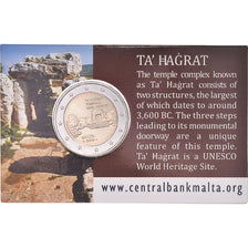 Malte, 2 Euro, Ta' Ħaġrat, 2019, Coin Card. BU, FDC, Bimétallique