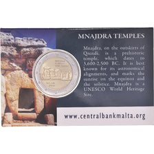 Malta, 2 Euro, 2018, Coin Card MNAJDRA TEMPLES.BU, STGL, Bi-Metallic