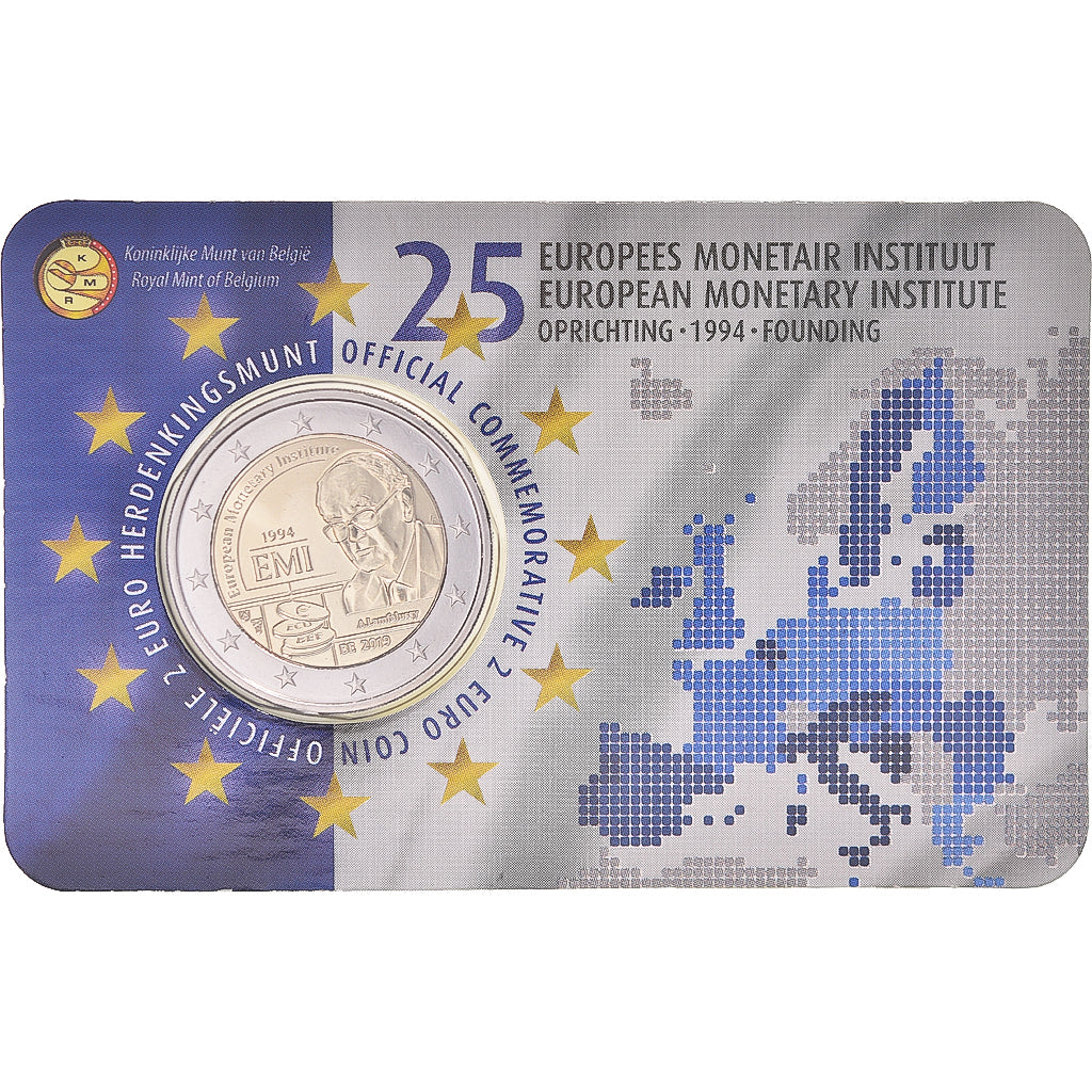 Bélgica, 2 Euro, 2019, Royal Belgium Mint, Coin Card. Institut Monétaire