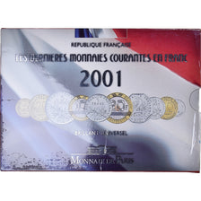 Moneda, Francia, Coffret 1 c. à 20 frs., 2001, Monnaie de Paris, BU, FDC, Sin