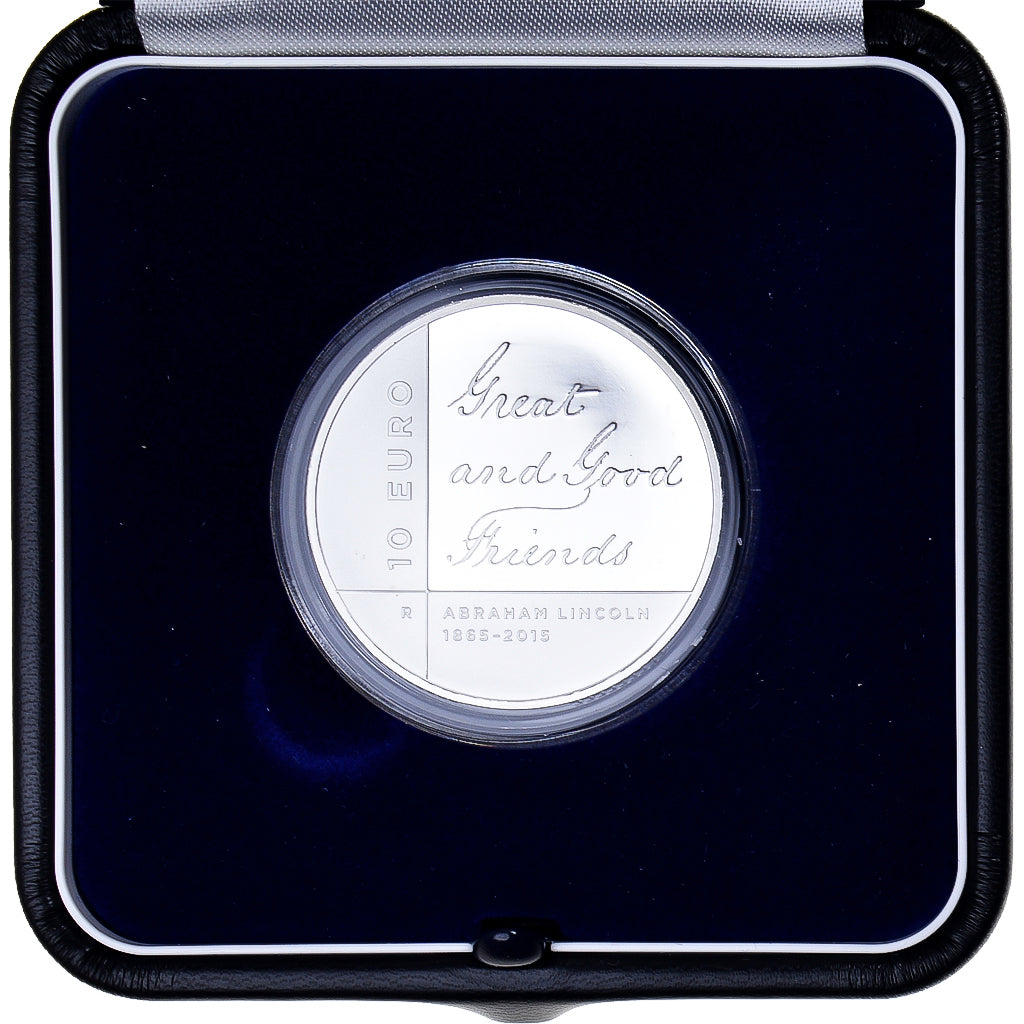 San Marino, 10 Euro, 2015, Rome, Abraham Lincoln.FDC BE, FDC, Plata