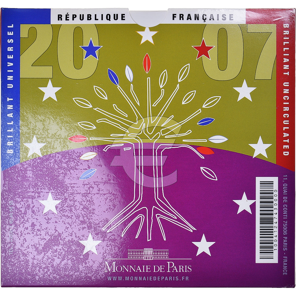 Francia, Monnaie de Paris, Euro-Set, 2007, FDC.BU, FDC, Sin información