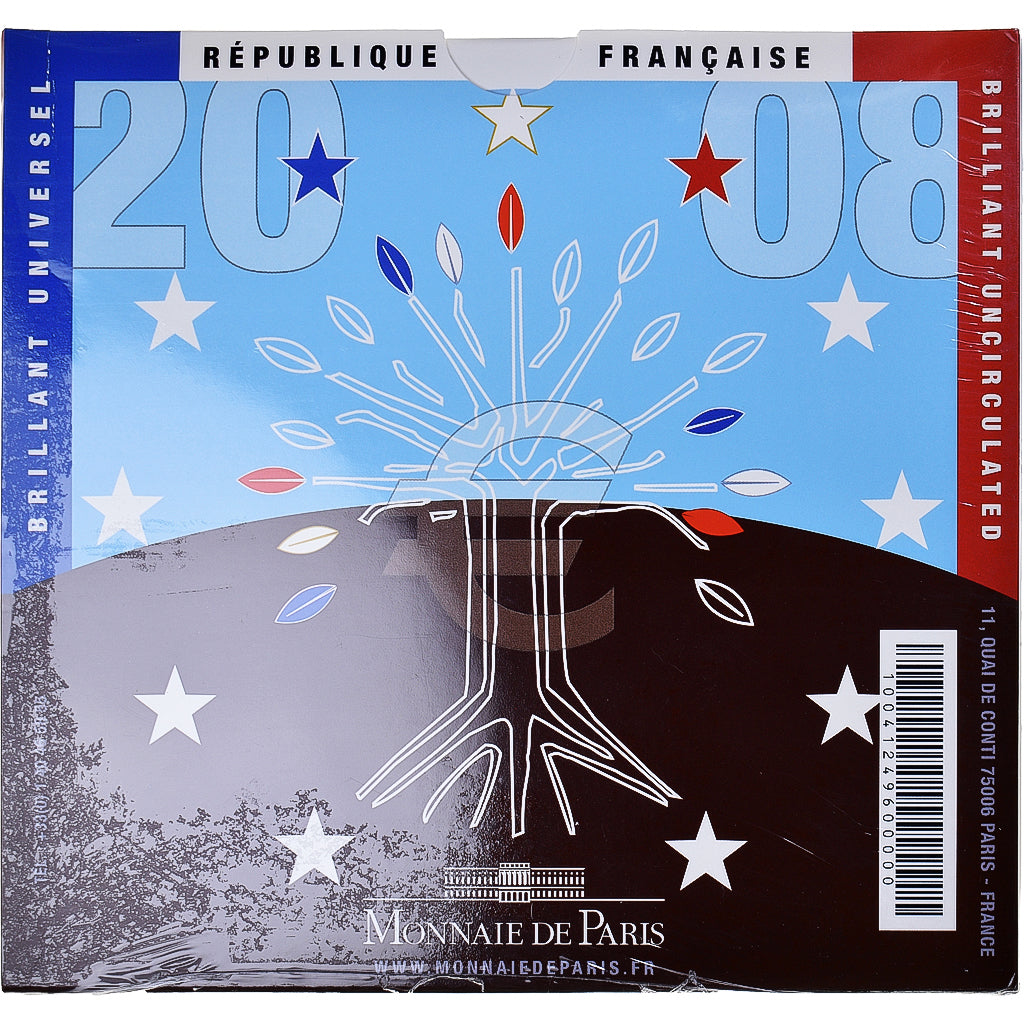 Francia, Monnaie de Paris, Euro-Set, 2008, BU, FDC, Sin información