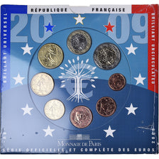 Francia, Monnaie de Paris, Euro-Set, 2009, BU, FDC, Sin información