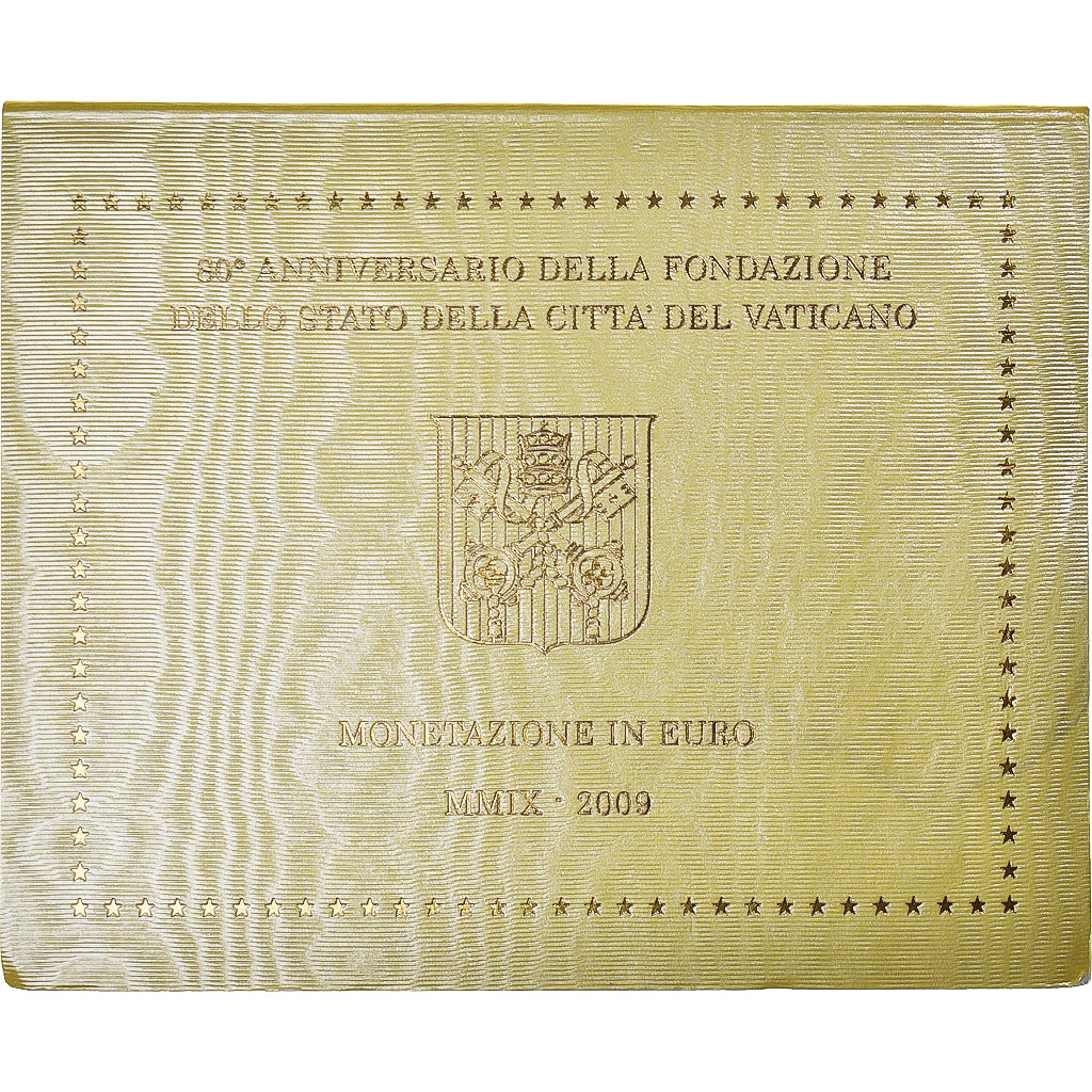 Watykan, Euro-Set, 2009, Rome, Set Euro  2009. official coinset bu, MS(65-70)