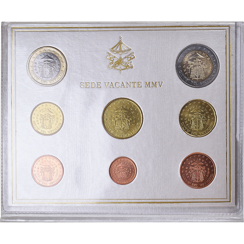 Vaticano, Euro-Set, 2005, SEDE VACANTE.FDC BU, FDC, Sin información