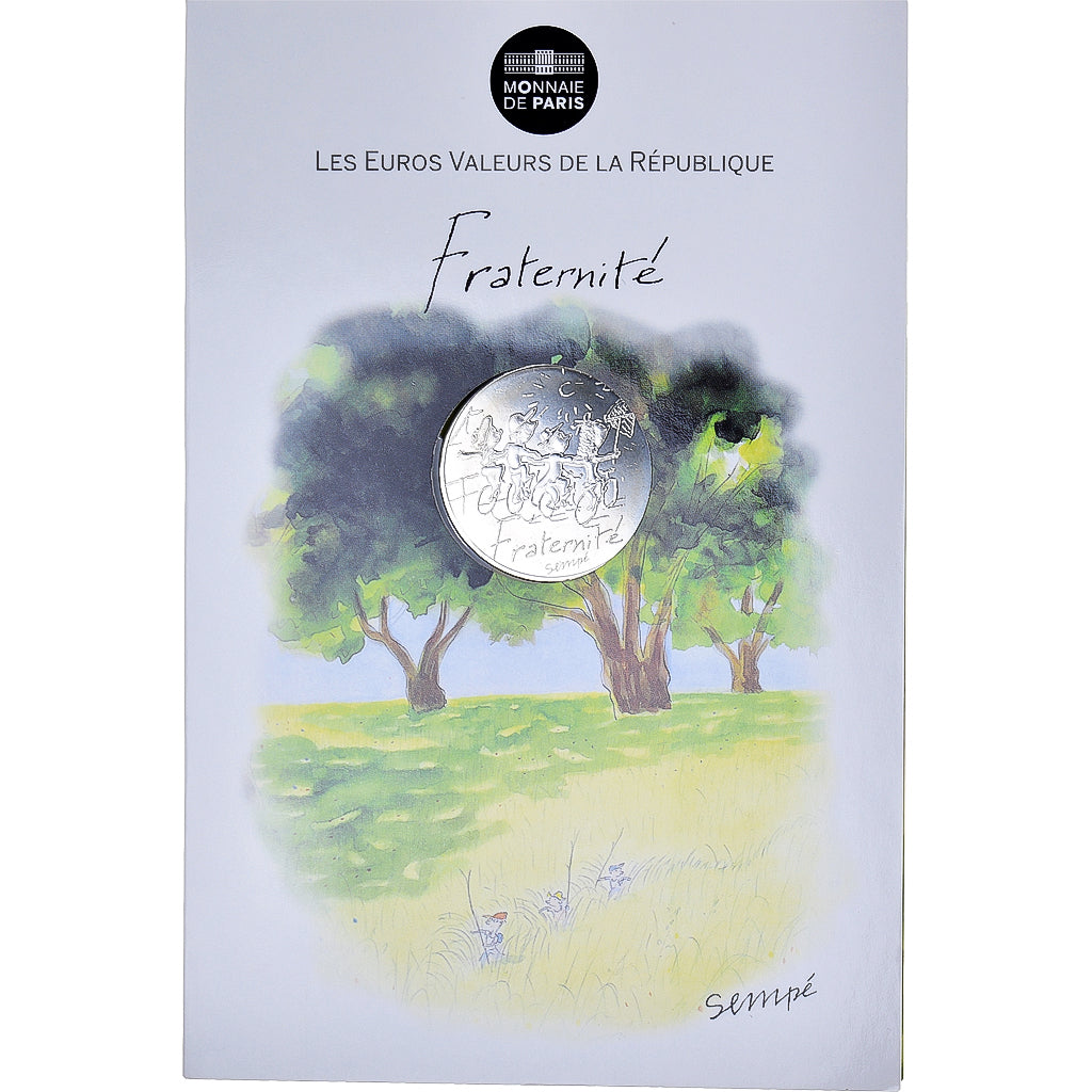 Frankreich, Sempé - Fraternité, 10 Euro, 2014, SEMPÉ - FRATERNITÉ, STGL
