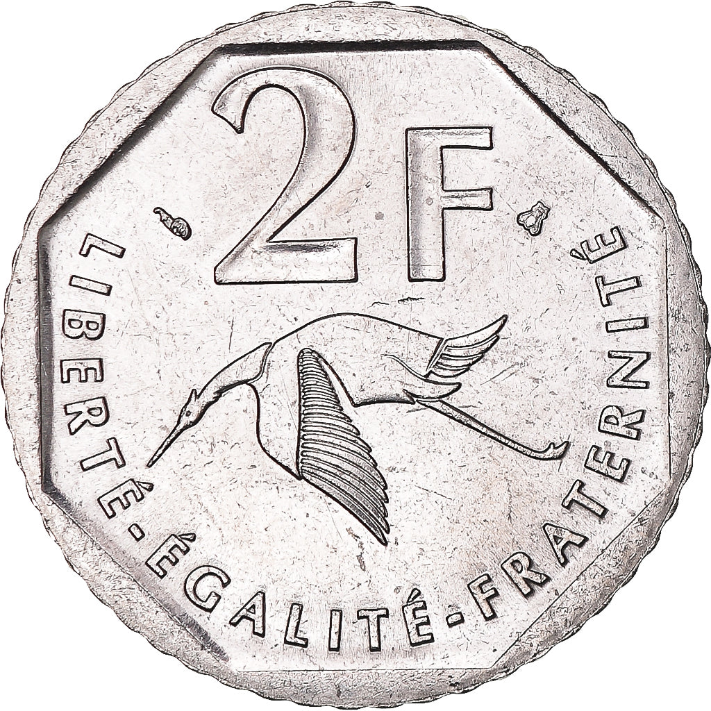 Münze, Frankreich, Guynemer, 2 Francs, 1997, UNZ, Nickel, KM:1187, Gadoury:550