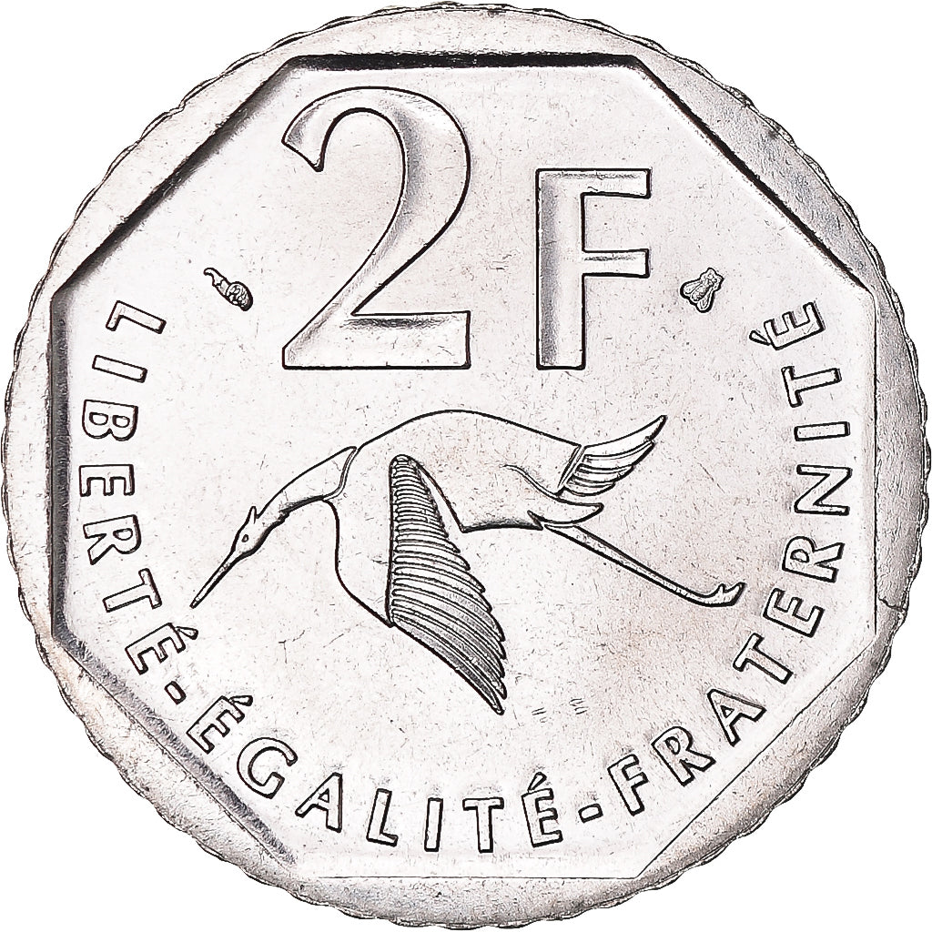 Münze, Frankreich, Guynemer, 2 Francs, 1997, UNZ, Nickel, KM:1187, Gadoury:550