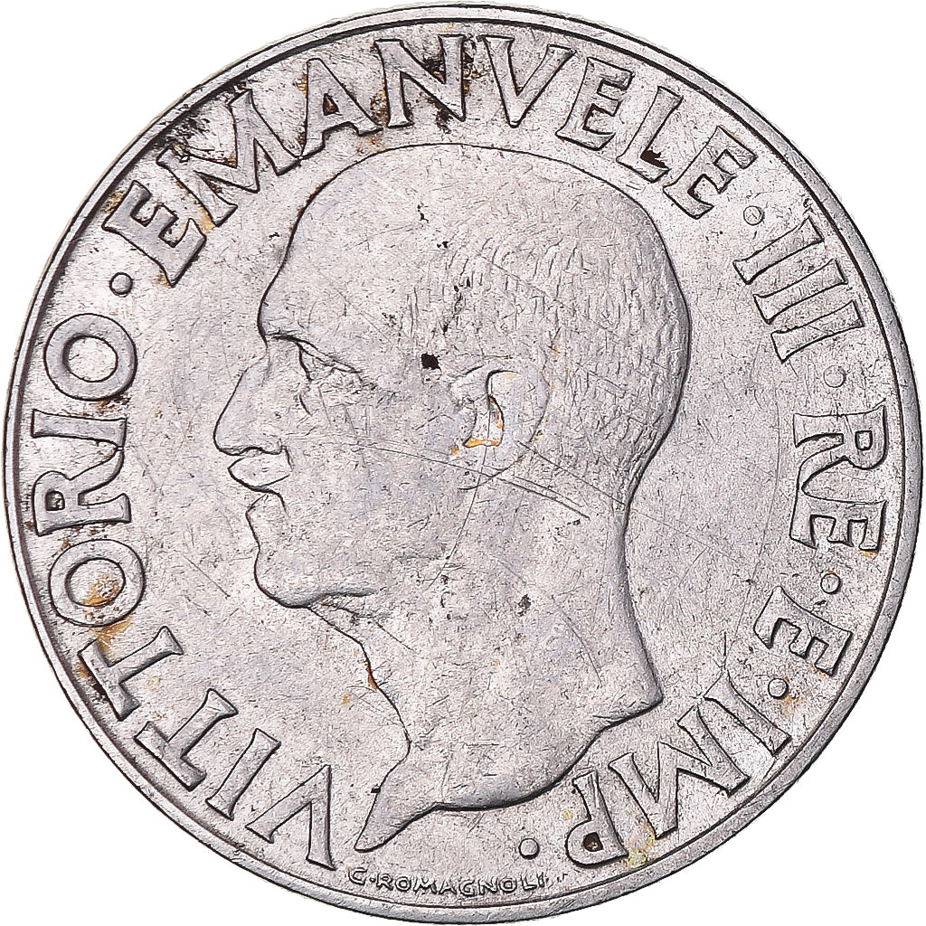 Monnaie, Italie, Vittorio Emanuele III, Lira, 1940, Rome, TB, Acier inoxydable