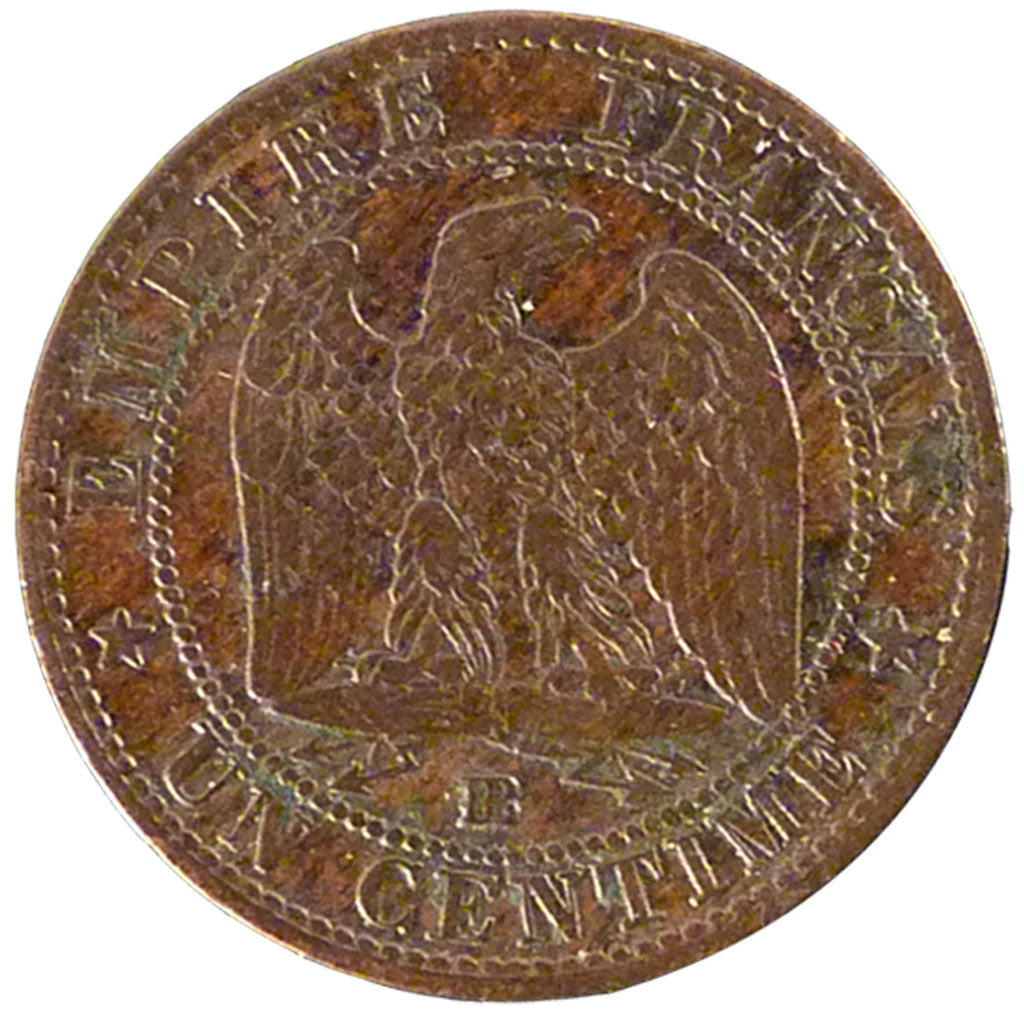 FRANCE, Napoléon III, Centime, 1856, Strasbourg, KM #775.3, EF(40-45), Bronze, G