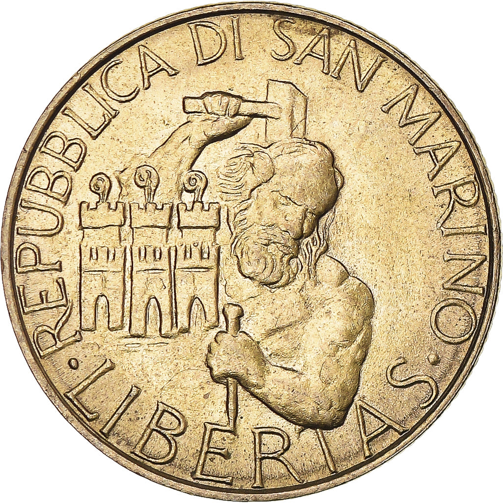 Moeda, San Marino, 200 Lire, 1994, Rome, F.A.O., AU(50-53), Alumínio-Bronze