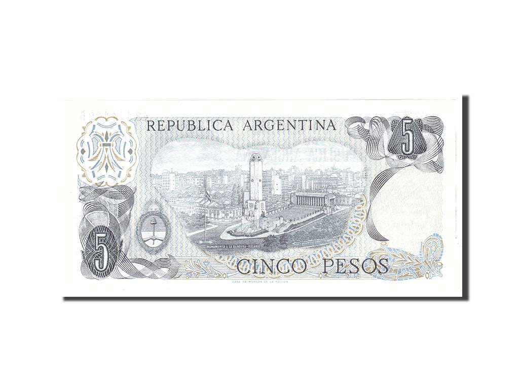 Argentina, 5 Pesos, 1974, KM:294, Undated, UNC(65-70)