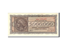 Banknote, Greece, 5,000,000 Drachmai, 1944, 1944-07-20, KM:128a, AU(55-58)